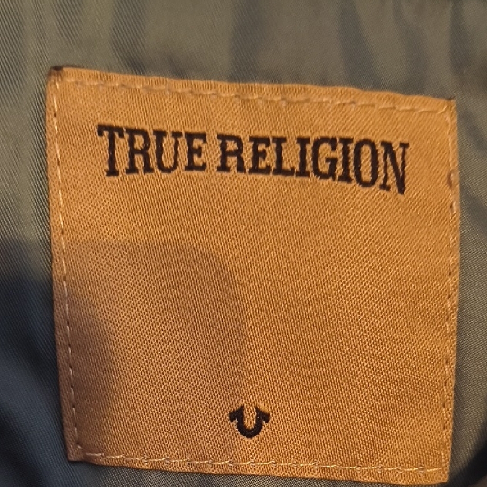 True Religion Women’s Long Bomber Jacket - Balsam Green - Size S - Picture 4 of 12